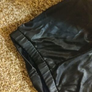 Silky black leggings